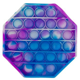 Purple/Blue Octagonal Pop Bubble Fidget Toy image 0